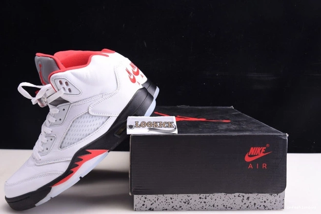 Air DA1911-102 5 Fire Tongue (2020) Jordan Retro Silver Red 0811